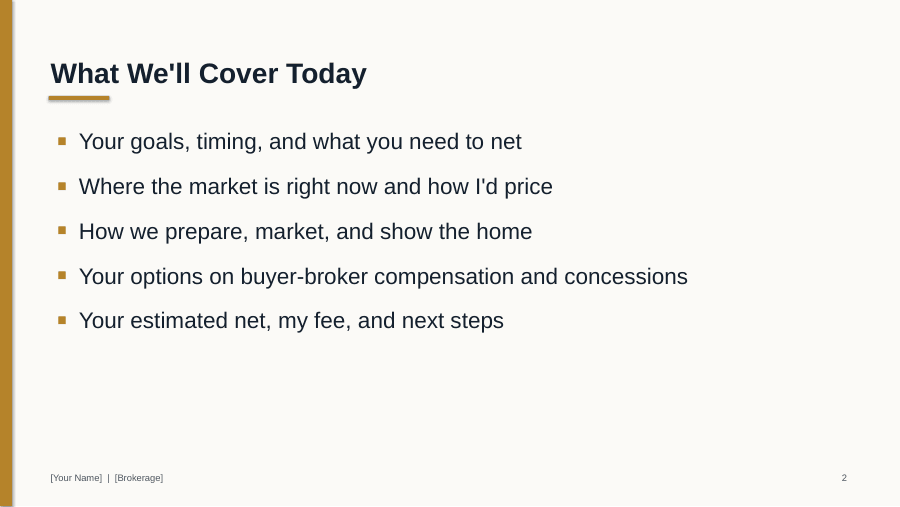 The Listing Appointment Kit, page 2