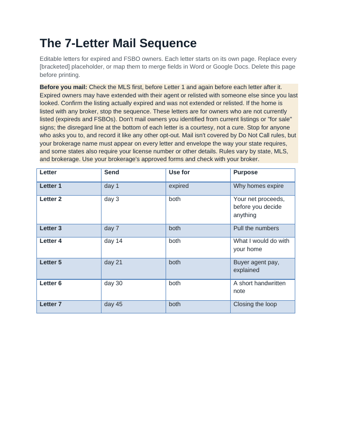 The Prospecting Playbook, page 3